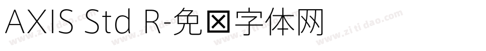 AXIS Std R字体转换